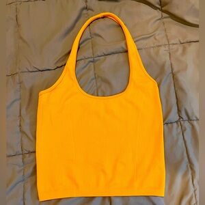 American Eagle Orange Halter Tank Top Size L/XL